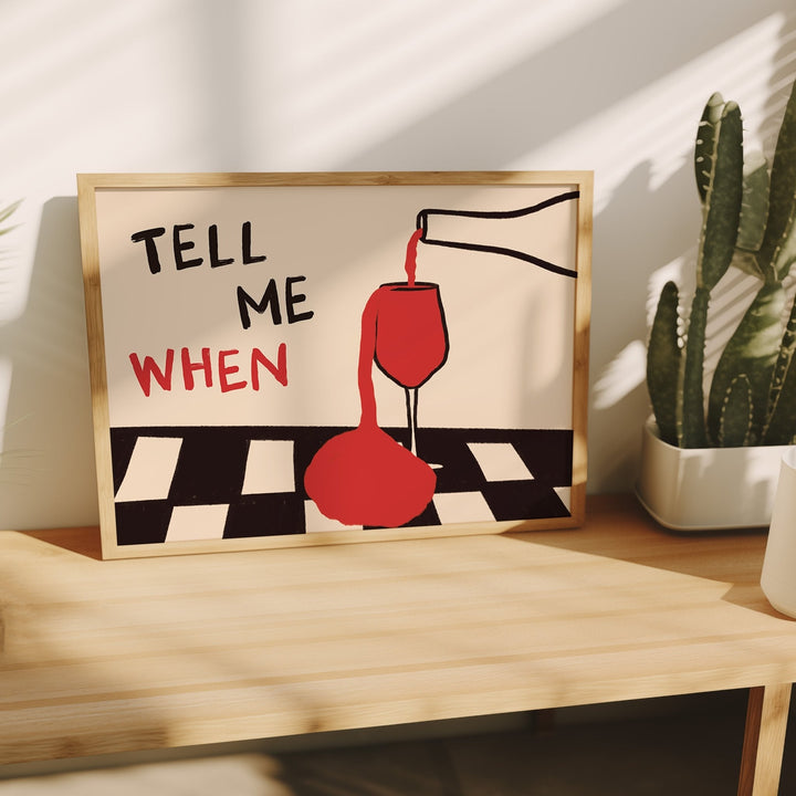 Office Furniture Direct - Vintage Tell Me When Drink Canvas