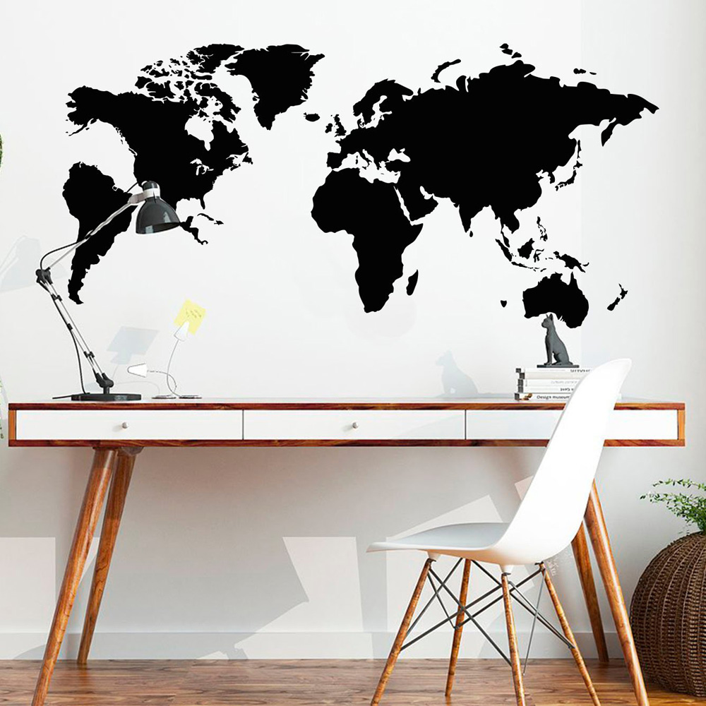 Office Furniture World - 2021 New World Map wall sticker