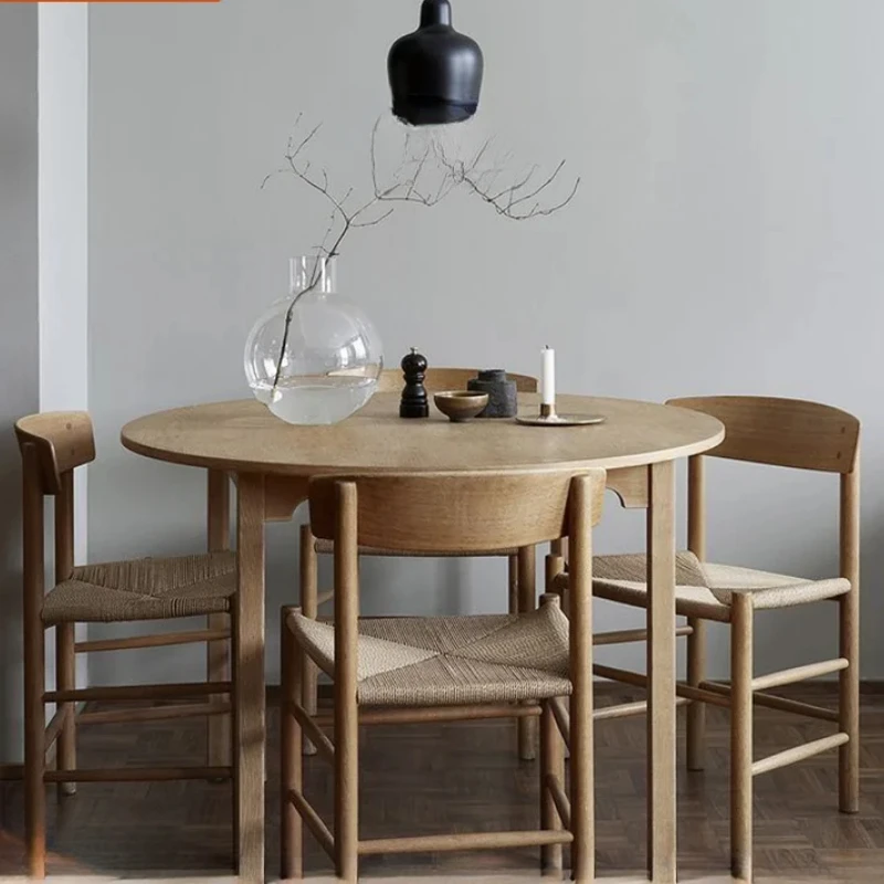 Office Furniture In China - Designer Solid Wood Dining Chair Rope