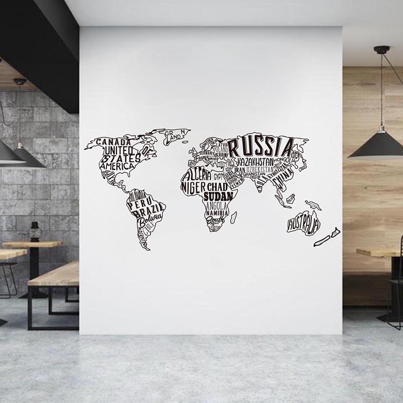 Large World Map Collage Wall S - огляд і ціна Office Furniture World