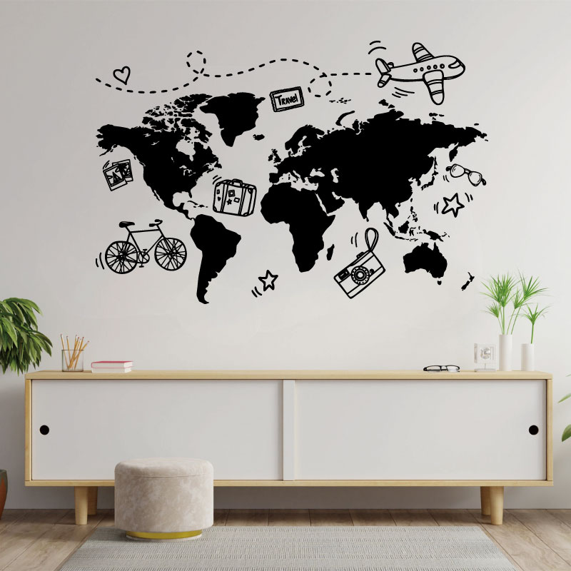 Go Travel World Map Wall Stick - огляд і ціна Office Furniture World