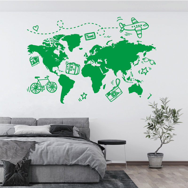 Go Travel World Map Wall Stick - огляд і ціна Office Furniture World