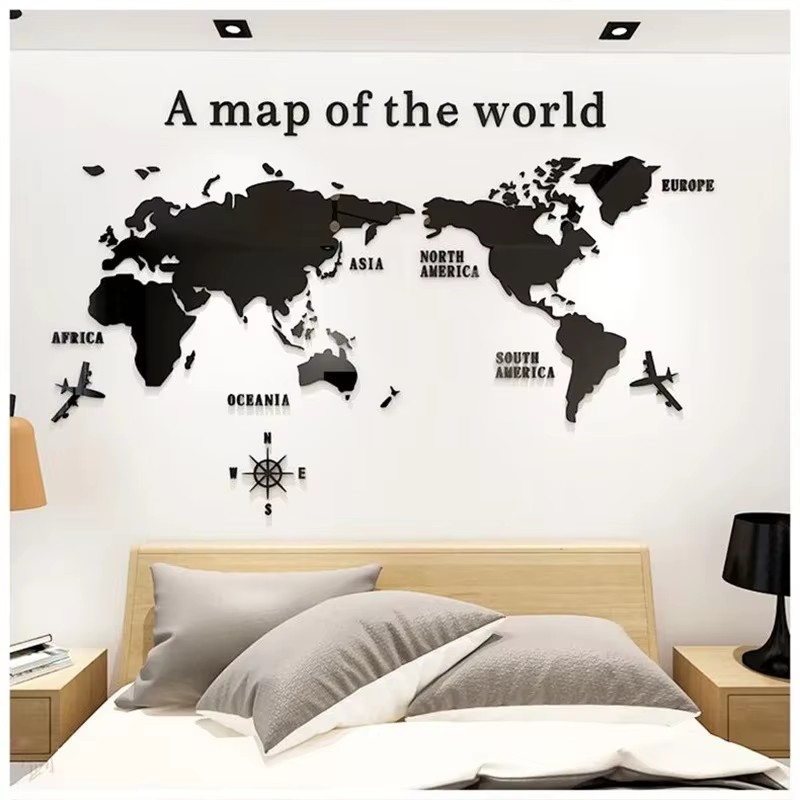 Modern World Map Acrylic 3D Wa - огляд і ціна Office Furniture World