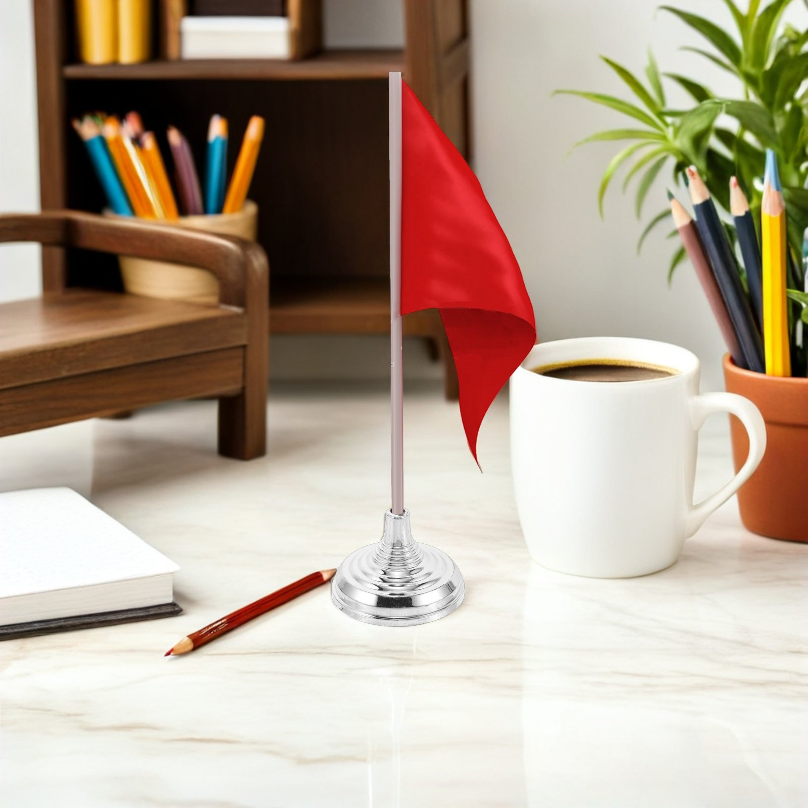 12Pcs Silver Mini Desk Flag St - огляд і ціна Office Furniture Direct