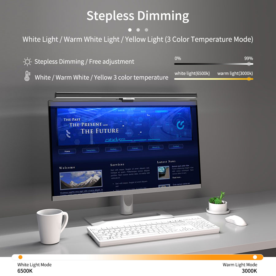 50cm LED Monitor Light Bar Scr - огляд і ціна Office Furniture Direct