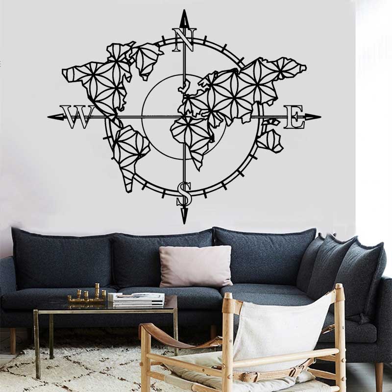 Flower of Life World Map Compa - огляд і ціна Office Furniture World