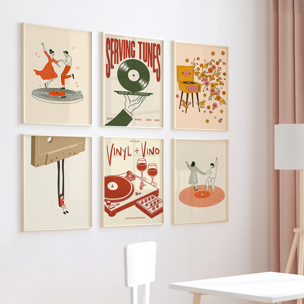 1pc Vintage Music Canvas Poste - огляд і ціна Office Furniture Direct