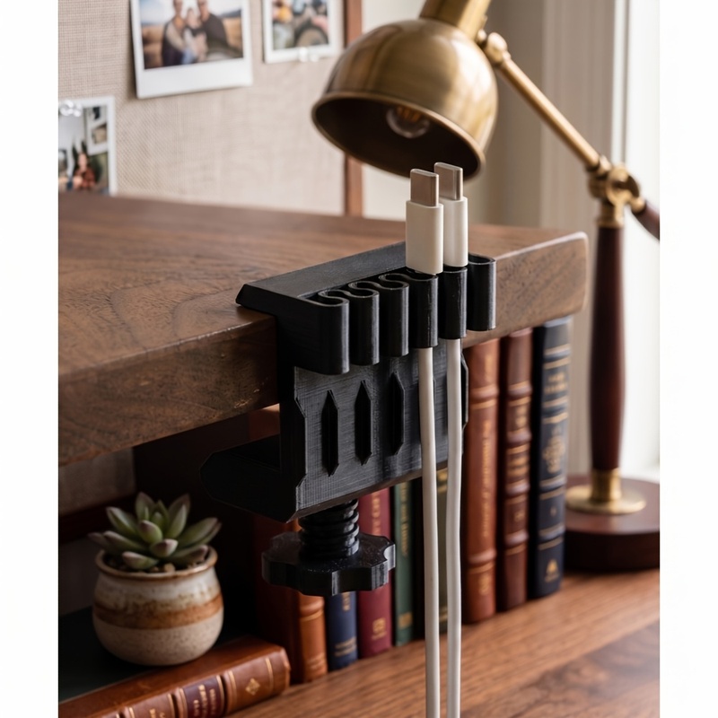 3 desktop cable manager clips  - огляд і ціна Office Furniture Direct
