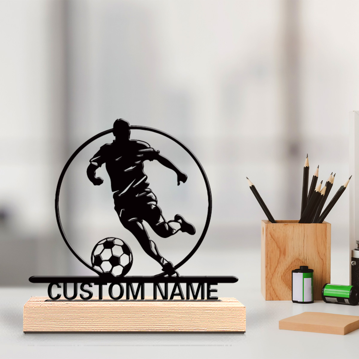 Custom Soccer Player Metal Sta - огляд і ціна Office Furniture Direct