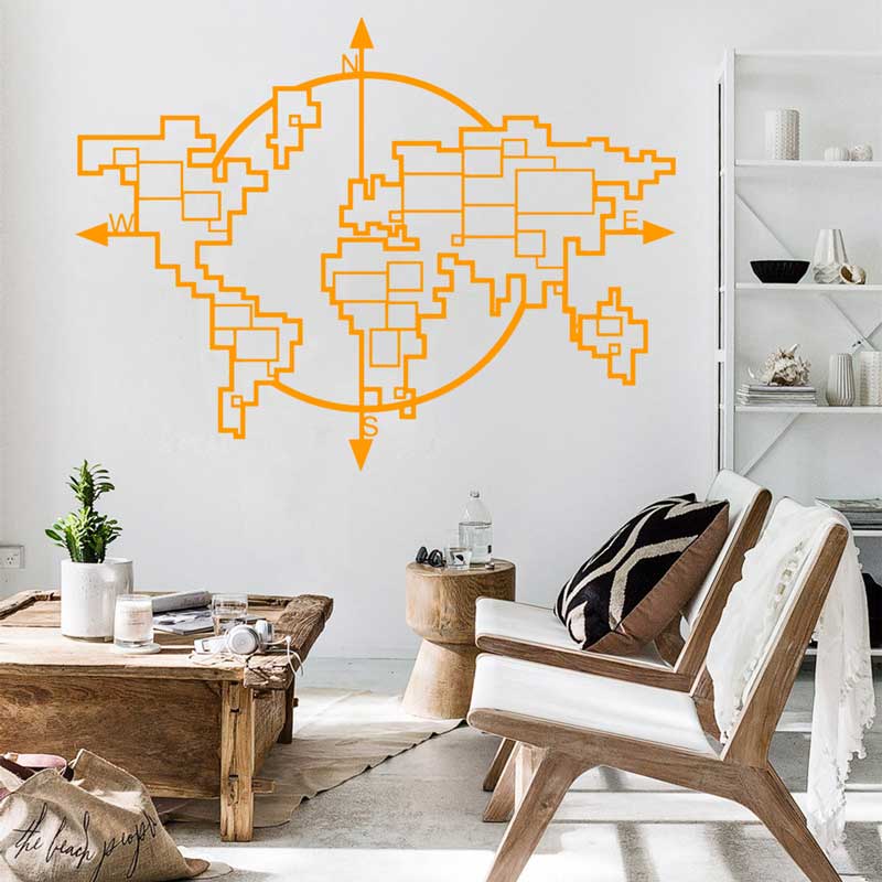 Geometric World Map Compass Vi - огляд і ціна Office Furniture World