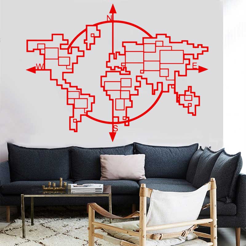 Geometric World Map Compass Vi - огляд і ціна Office Furniture World
