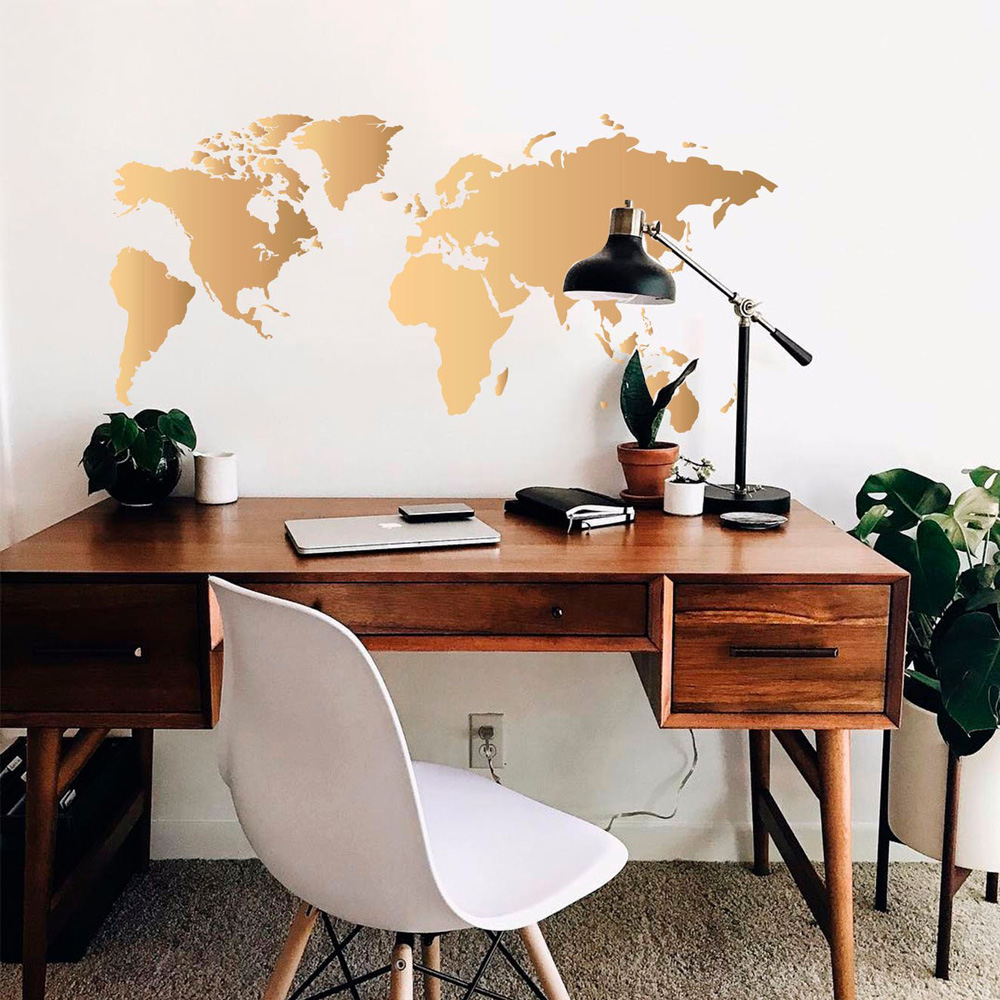 2021 New World Map wall sticke - огляд і ціна Office Furniture World