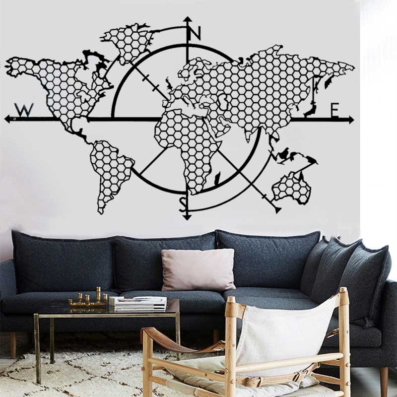 Honeycomb Geometric World Map  - огляд і ціна Office Furniture World