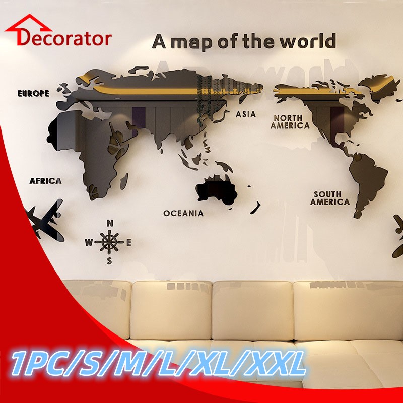 Nordic World Map Acrylic 3D Wa - огляд і ціна Office Furniture World