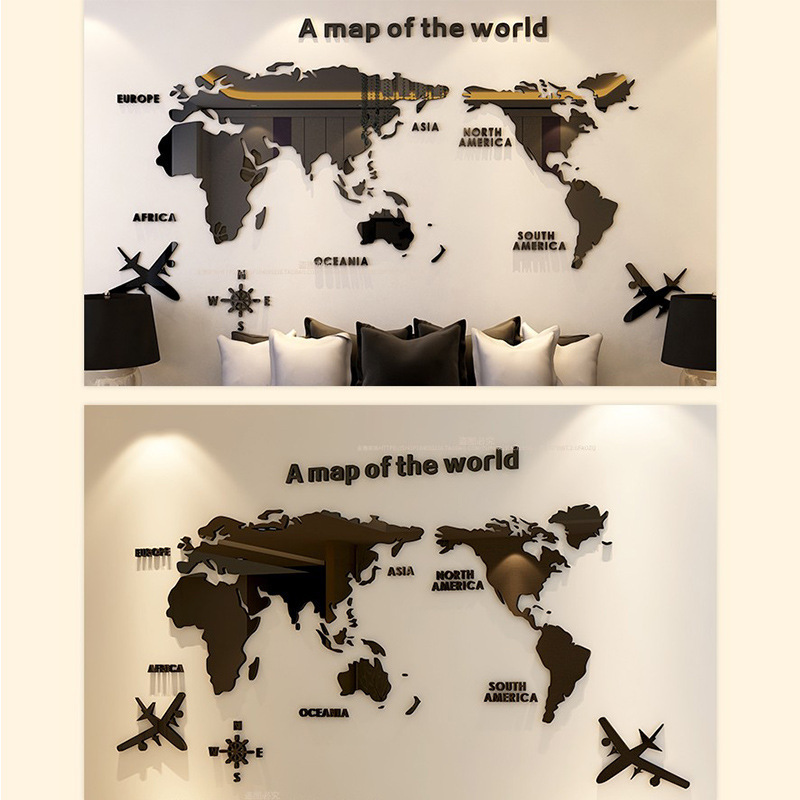 Nordic World Map Acrylic 3D Wa - огляд і ціна Office Furniture World